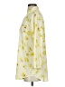 CAbi 100% Polyester Floral Yellow Ivory 3/4 Sleeve Blouse Size S - photo 5