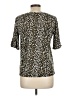 MICHAEL Michael Kors Animal Print Gold Short Sleeve Blouse Size L - photo 2