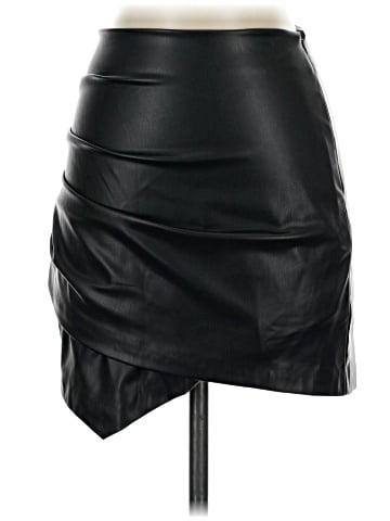 Zara Faux Leather Skirt (view 1)