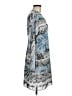 Reiss 100% Polyester Graphic Blue Cocktail Dress Size 8 - photo 4
