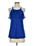 Express 100% Rayon Blue Tank Top Size S - photo 1