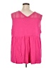 Terra & Sky Pink Sleeveless Blouse Size 3X - photo 2