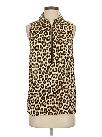 MICHAEL Michael Kors Sleeveless Button-Down Shirt (view 1)