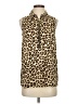 MICHAEL Michael Kors Brown Sleeveless Button-Down Shirt Size S - photo 1