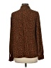 The Limited 100% Polyester Animal Print Brown Long Sleeve Blouse Size M - photo 2