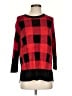 New Directions 100% Rayon Checkered-gingham Red Pullover Sweater Size S - photo 1