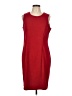 D.J. Summers Solid Red Cocktail Dress Size 12 - photo 1