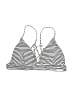 Unbranded Stripes Ivory Swimsuit Top Size M - photo 1