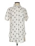 Vixbe Polka Dots Ivory Short Sleeve Button-Down Shirt Size S - photo 1
