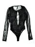Lucy In The Sky 100% Polyester Black Bodysuit Size S - photo 2