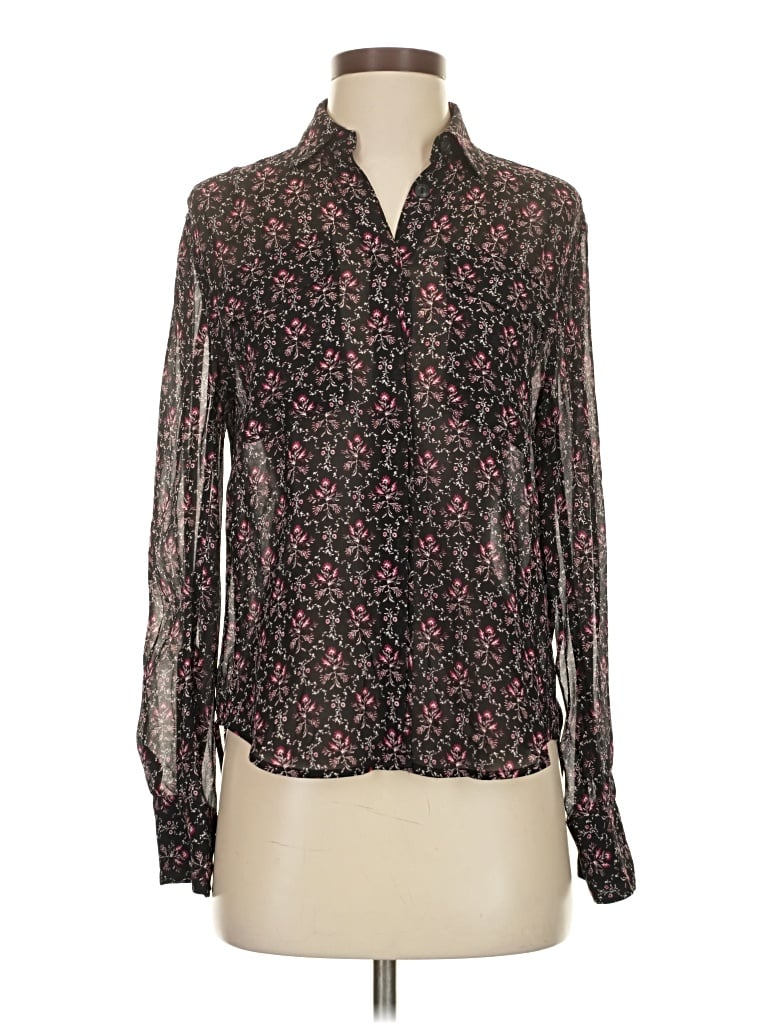 Rag & Bone Long Sleeve Blouse In Black