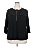T Tahari Black 3/4 Sleeve Blouse Size 2X - photo 1