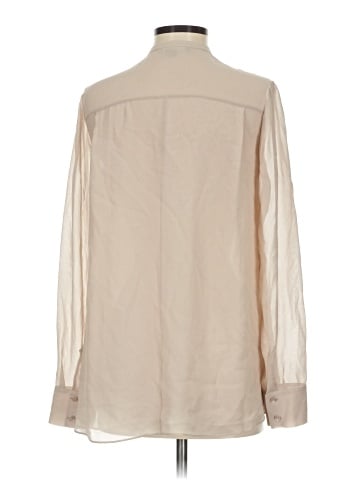Vince. Long Sleeve Silk Top (view 2)