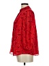 J by Joie 100% Polyester Red 3/4 Sleeve Blouse Size M - photo 5