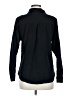 Unbranded Solid Black Long Sleeve Button-Down Shirt Size M - photo 2