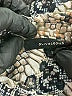 Olivaceous Animal Print Silver Long Sleeve Blouse Size S - photo 7