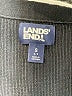 Lands' End 100% Cotton Black Blue Cardigan Size S - photo 7