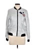 Jessica Simpson 100% Polyester Hearts Silver Jacket Size XL - photo 1