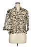 Ruby Rd. Animal Print Tan 3/4 Sleeve Blouse Size 14 (petite) - photo 1