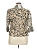 Ruby Rd. Animal Print Tan 3/4 Sleeve Blouse Size 14 (petite) - photo 2