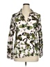 Crosby 100% Rayon Camo Ivory Long Sleeve Blouse Size XL - photo 1