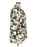 Crosby 100% Rayon Camo Ivory Long Sleeve Blouse Size XL - photo 4