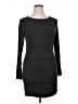 Express Solid Gray Casual Dress Size L - photo 1