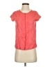 Theory Orange Short Sleeve Blouse Size S - photo 1