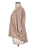 Unbranded Tan 3/4 Sleeve Blouse Size L - photo 5