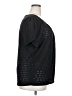 Joie De Vivre Black Short Sleeve Blouse Size 2X - photo 4