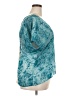 Maurices 100% Polyester Teal Short Sleeve Blouse Size 20 (2) - photo 4