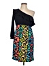 Judith March Print Black Blue Cocktail Dress Size L - photo 1