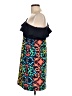 Judith March Print Black Blue Cocktail Dress Size L - photo 5