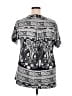 Unbranded Paisley Silver Short Sleeve Blouse Size XXL - photo 2