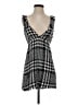 Zara 100% Polyester Houndstooth Black Cocktail Dress Size XS - photo 1