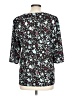 Fashion Floral Black 3/4 Sleeve Blouse Size L - photo 2