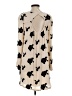 Assorted Brands Print Tan Casual Dress Size S - photo 2