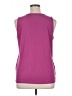 Ann Taylor 100% Polyester Purple Sleeveless Top Size XL - photo 2