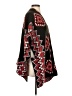 Relativity 100% Acrylic Black Red Poncho Size S - photo 4
