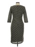 Cato 100% Polyester Chevron-herringbone Gray Cocktail Dress Size 8 - photo 2