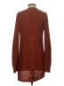 Pinque 100% Acrylic Brown Cardigan Size XS - photo 2