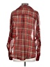 Nameless 100% Polyester Plaid Red Long Sleeve Blouse Size S - photo 2
