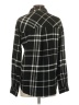 Maurices Plaid Black Long Sleeve Button-Down Shirt Size XS - photo 2