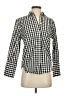 J.Crew 100% Cotton Checkered-gingham Black 3/4 Sleeve Blouse Size 2 - photo 1