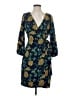 J.Crew 100% Polyester Print Blue Cocktail Dress Size 2 - photo 1