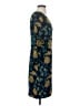 J.Crew 100% Polyester Print Blue Cocktail Dress Size 2 - photo 4