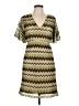 Judith March 100% Polyester Chevron-herringbone Green Casual Dress Size L - photo 1