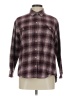 Old Navy Plaid Burgundy Long Sleeve Button-Down Shirt Size M - photo 1