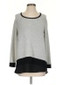 Casual Couture by Green Envelope Color Block Gray Pullover Sweater Size XS - photo 1