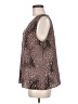 Willow & Root Brown Sleeveless Blouse Size M - photo 5
